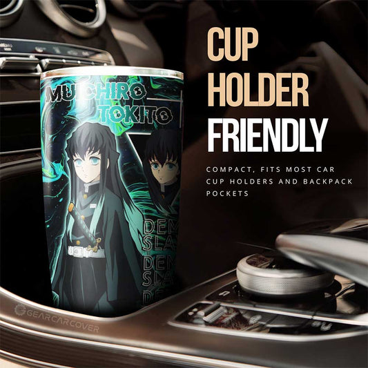 Muichiro Tokito Tumbler Cup Custom Demon Slayer Anime Car Accessories - Gearcarcover - 2