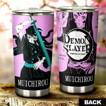 Muichiro Tokito Tumbler Cup Custom Demon Slayer Car Accessories Manga Style - Gearcarcover - 1