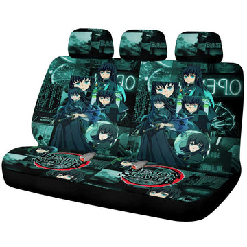 Muichirou Tokitou Car Back Seat Cover Custom Demon Slayer Anime - Gearcarcover - 1