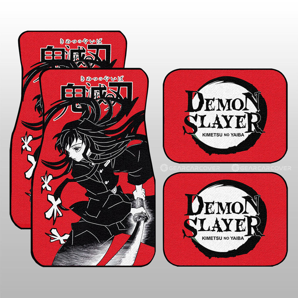 Muichirou Tokitou Car Floor Mats Custom Demon Slayer Anime Car Accessories Manga Style For Fans - Gearcarcover - 1