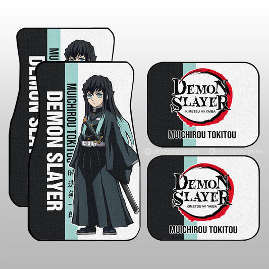 Muichirou Tokitou Car Floor Mats Custom Demon Slayer Car Accessories For Anime Fans - Gearcarcover - 1