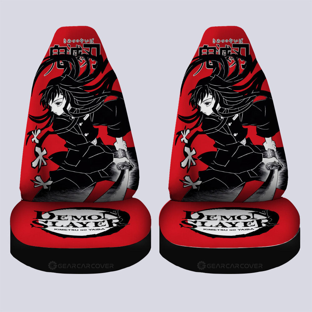 Muichirou Tokitou Car Seat Covers Custom Demon Slayer Anime Car Accessories Manga Style For Fans - Gearcarcover - 4