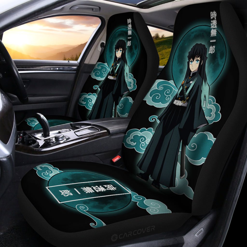 Muichirou Tokitou Car Seat Covers Custom Demon Slayer Anime Car Interior Accessories - Gearcarcover - 2