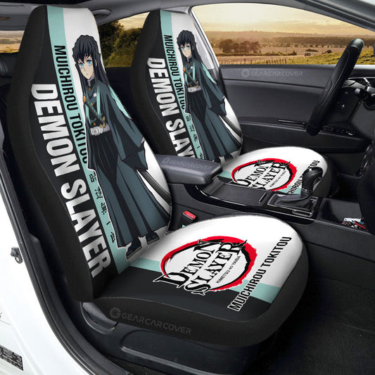 Muichirou Tokitou Car Seat Covers Custom Demon Slayer Car Accessories For Anime Fans - Gearcarcover - 1