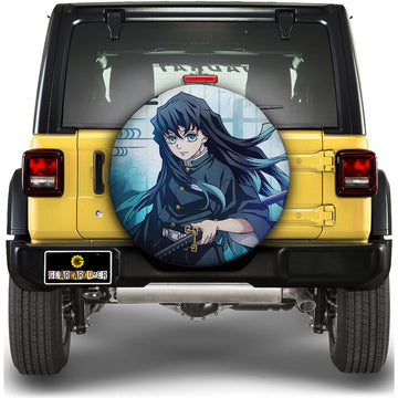 Muichirou Tokitou Spare Tire Cover Custom Demon Slayer Anime Car Accessoriess - Gearcarcover - 1