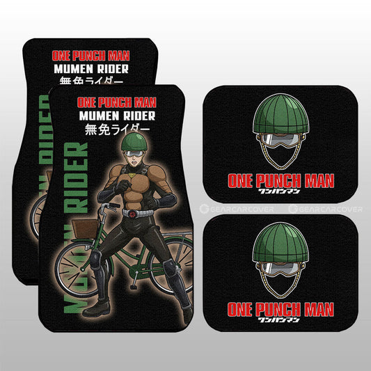 Mumen Rider Car Floor Mats Custom One Punch Man Anime Car Accessories - Gearcarcover - 1