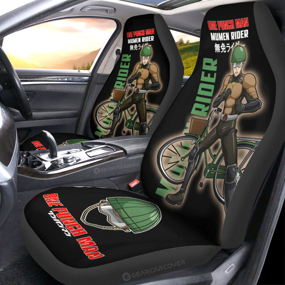 Mumen Rider Car Seat Covers Custom One Punch Man Anime Car Accessories - Gearcarcover - 4
