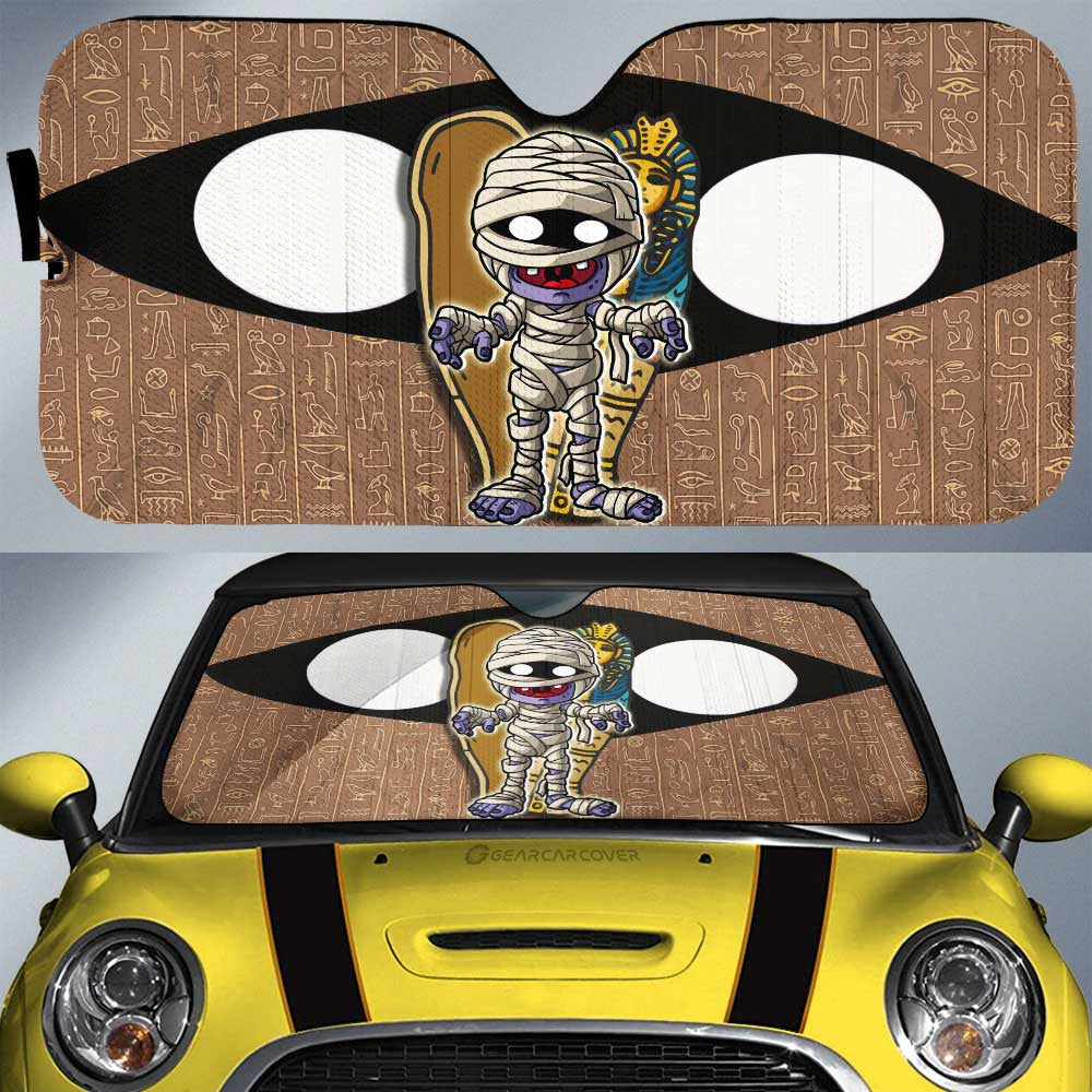 Mummy Car Sunshade Custom Halloween Characters Car Interior Accessories - Gearcarcover - 1