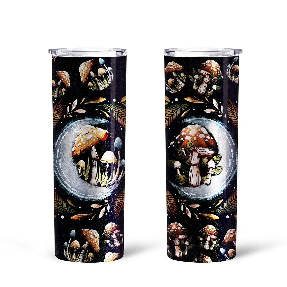 Mushroom Custom Tall Glitter Tumbler - Gearcarcover - 2