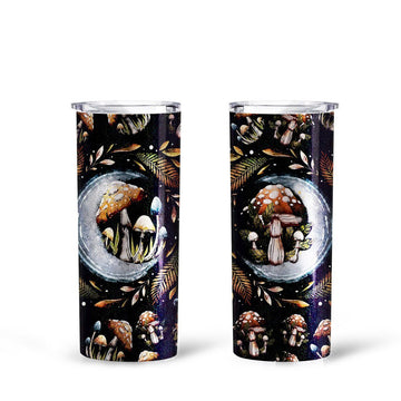 Mushroom Custom Tall Glitter Tumbler - Gearcarcover - 1