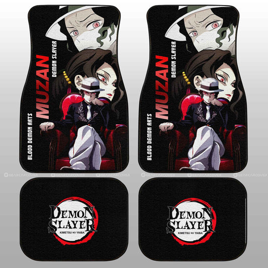 Muzan Car Floor Mats Custom Demon Slayer Anime - Gearcarcover - 2