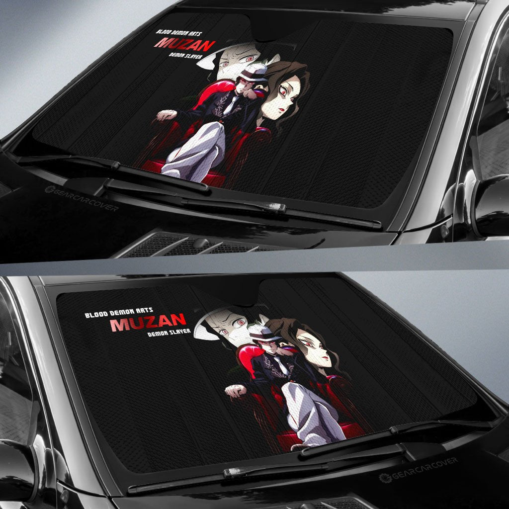 Muzan Car Sunshade Custom Demon Slayer Anime - Gearcarcover - 2