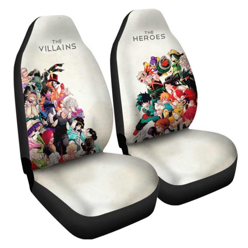 My Hero Academia Car Seat Covers Custom Heroes Vs Villains Anime Car Accessories - Gearcarcover - 3