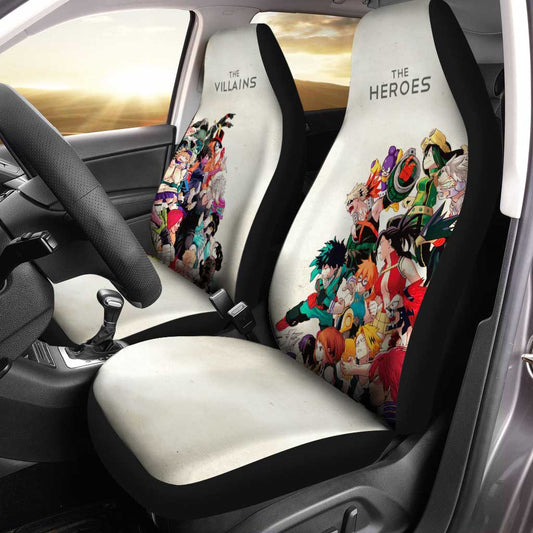 My Hero Academia Car Seat Covers Custom Heroes Vs Villains Anime Car Accessories - Gearcarcover - 1