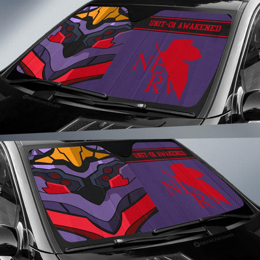 NGE Unit 01 Awakened Car Sunshade Custom NGE Car Interior Accessories - Gearcarcover - 2