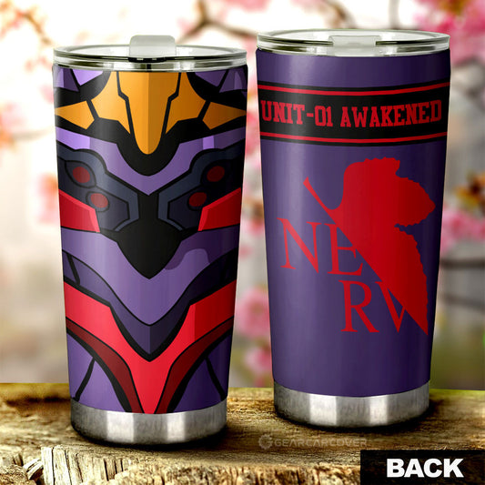 NGE Unit 01 Awakened Tumbler Cup Custom NGE Car Interior Accessories - Gearcarcover - 2
