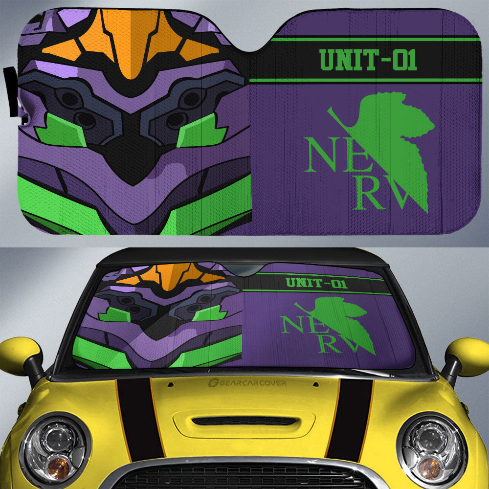 NGE Unit 01 Car Sunshade Custom NGE Car Interior Accessories - Gearcarcover - 1