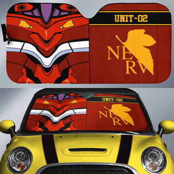 NGE Unit 02 Car Sunshade Custom NGE Car Interior Accessories - Gearcarcover - 1