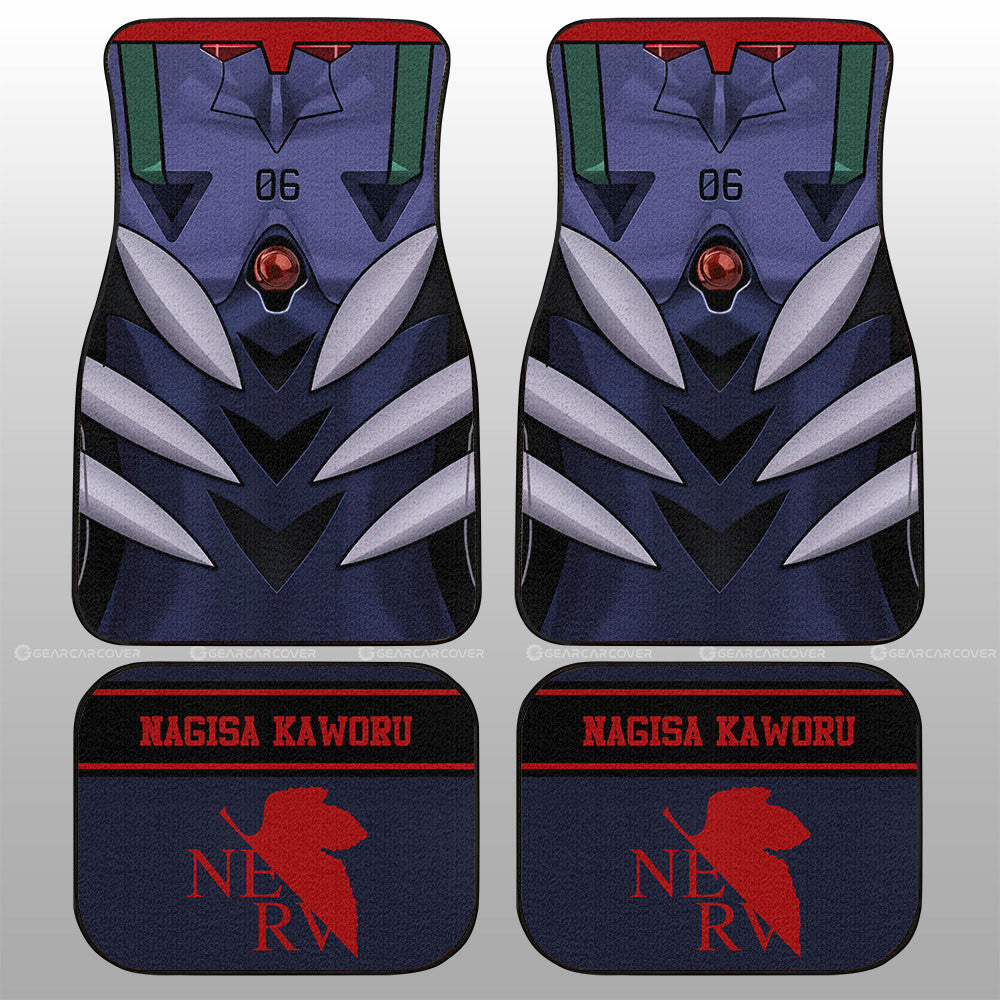 Nagisa Kaworu Car Floor Mats Custom NGE Car Interior Accessories - Gearcarcover - 1