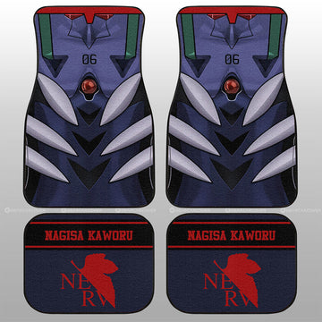 Nagisa Kaworu Car Floor Mats Custom NGE Car Interior Accessories - Gearcarcover - 1