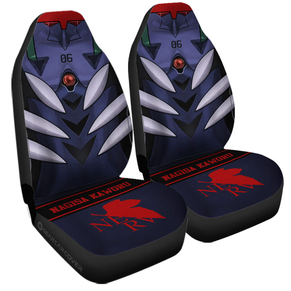 Nagisa Kaworu Car Seat Covers Custom NGE Car Interior Accessories - Gearcarcover - 3