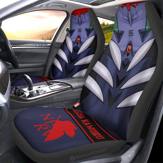 Nagisa Kaworu Car Seat Covers Custom NGE Car Interior Accessories - Gearcarcover - 1