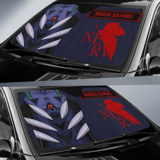 Nagisa Kaworu Car Sunshade Custom NGE Car Interior Accessories - Gearcarcover - 2