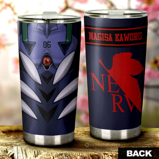 Nagisa Kaworu Tumbler Cup Custom NGE Car Interior Accessories - Gearcarcover - 2