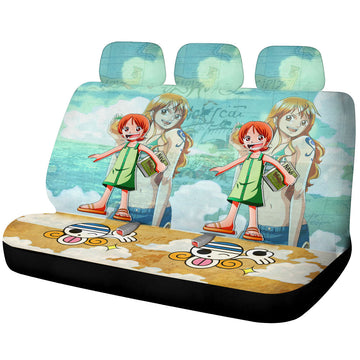 Nami Car Back Seat Covers Custom One Piece Map Anime Car Accessories - Gearcarcover - 1