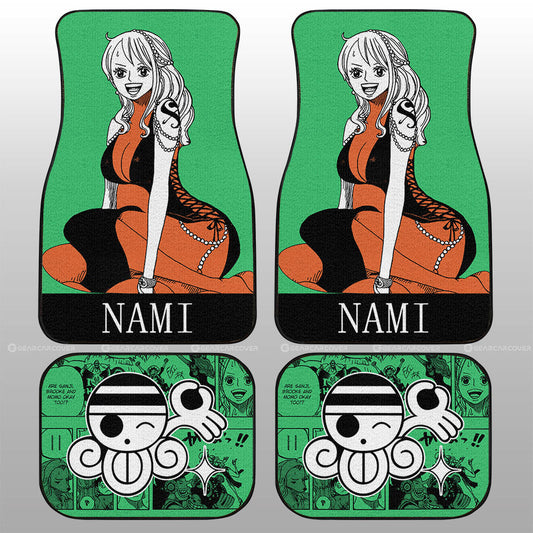 Nami Car Floor Mats Custom One Piece Anime Car Accessories - Gearcarcover - 2