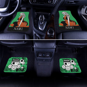 Nami Car Floor Mats Custom One Piece Anime Car Accessories - Gearcarcover - 1