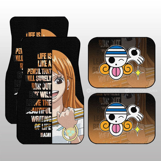 Nami Car Floor Mats Custom One Piece Anime Car Accessories - Gearcarcover - 1