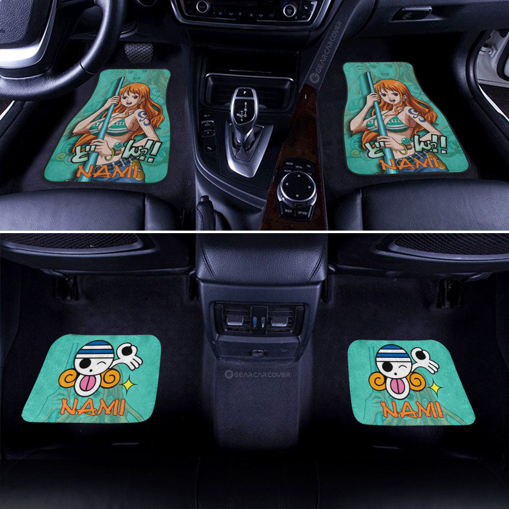 Nami Car Floor Mats Custom One Piece Anime Car Accessories - Gearcarcover - 2