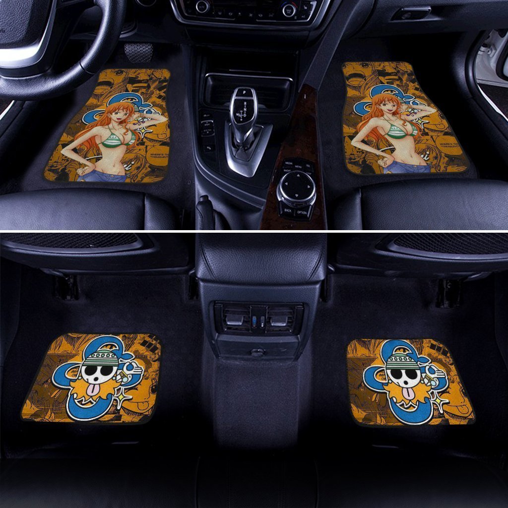 Nami Car Floor Mats Custom One Piece Anime - Gearcarcover - 3