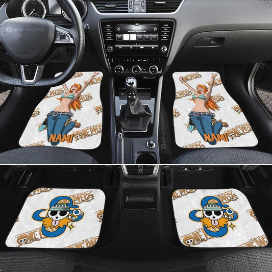 Nami Car Floor Mats Custom One Piece Anime - Gearcarcover - 2