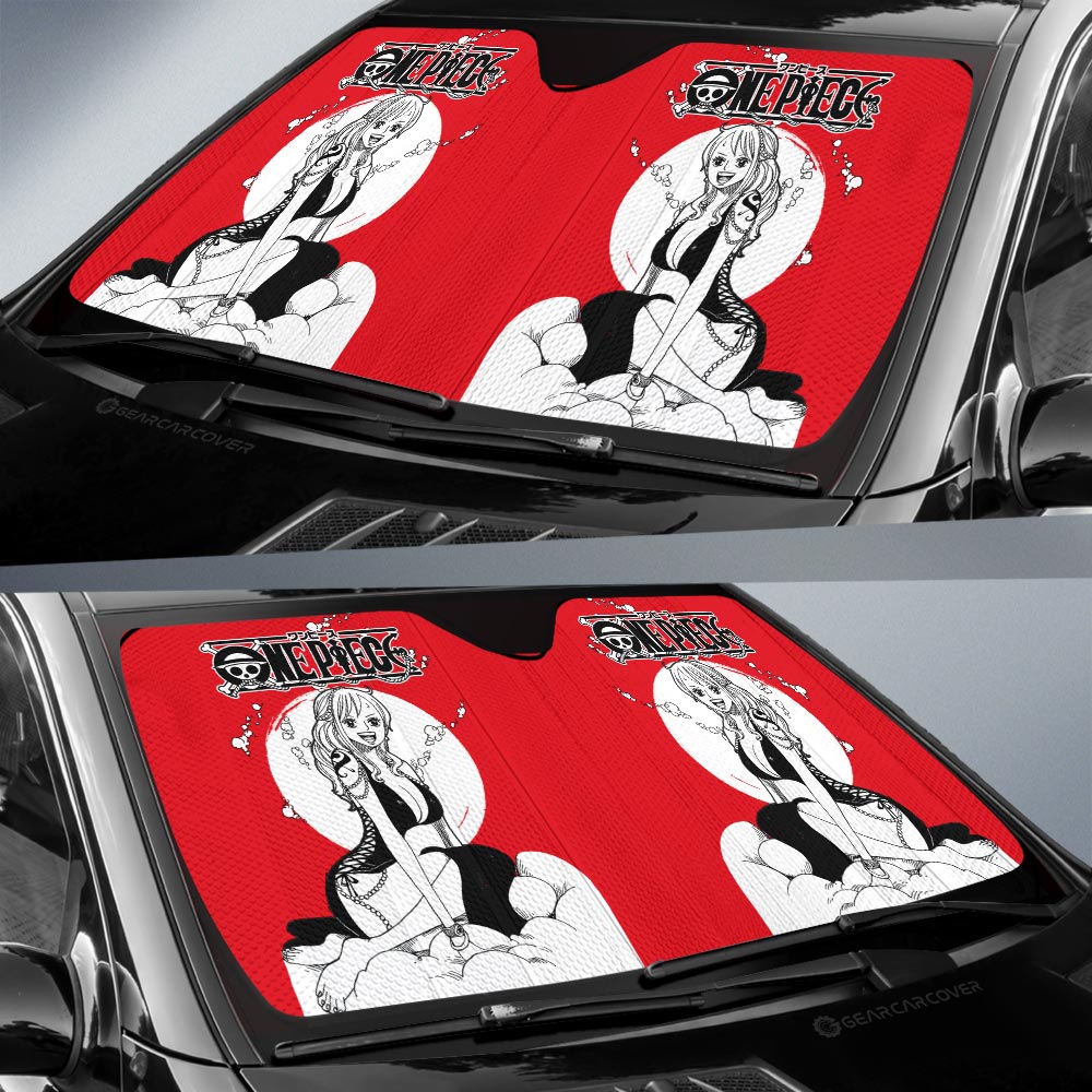 Nami Car Sunshade Custom Manga Style One Piece Anime Car Accessories - Gearcarcover - 2