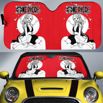 Nami Car Sunshade Custom Manga Style One Piece Anime Car Accessories - Gearcarcover - 1