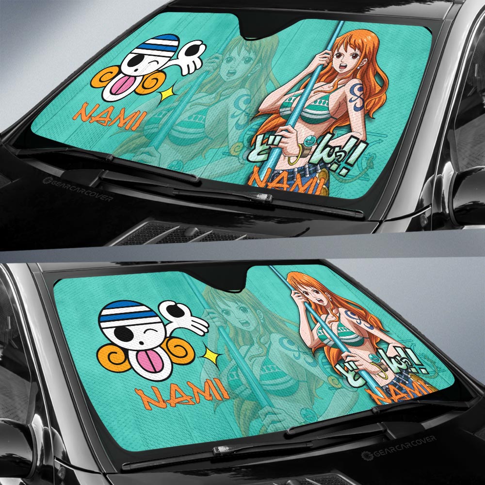 Nami Car Sunshade Custom One Piece Anime Car Accessories - Gearcarcover - 2