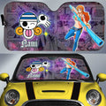 Nami Car Sunshade Custom One Piece Anime Car Accessories Manga Galaxy Style - Gearcarcover - 1