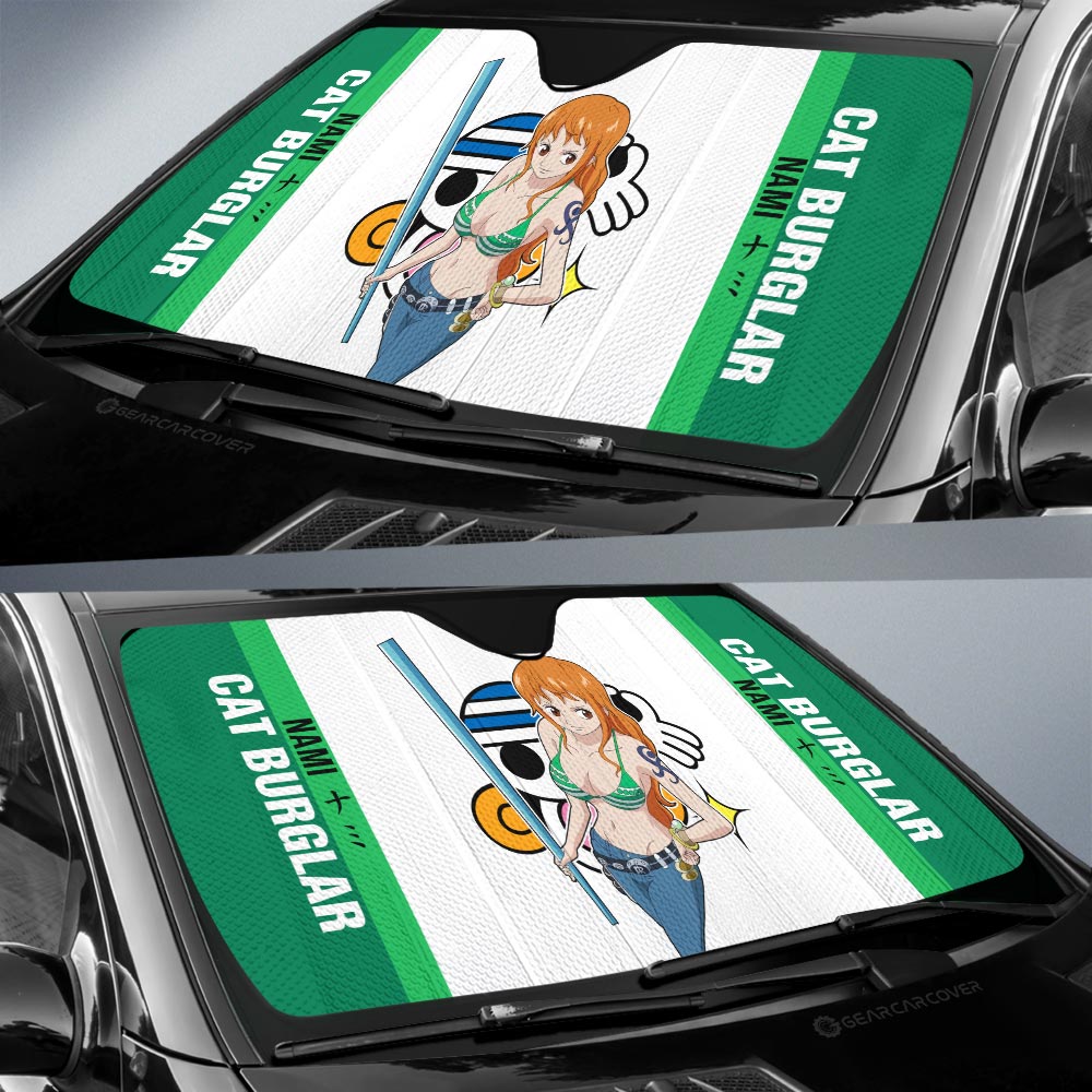 Nami Car Sunshade Custom One Piece Car Accessories For Anime Fans - Gearcarcover - 2