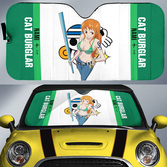 Nami Car Sunshade Custom One Piece Car Accessories For Anime Fans - Gearcarcover - 1