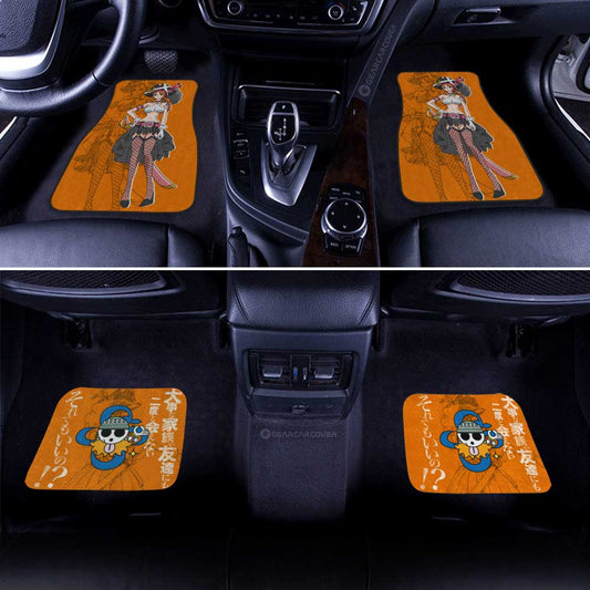 Nami Film Red Car Floor Mats Custom One Piece Anime Car Accessories - Gearcarcover - 2