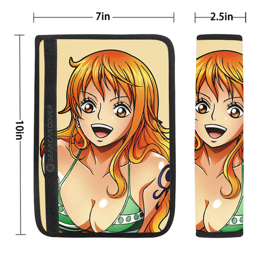 Nami Seat Belt Covers Custom One Piece Anime Car Accessoriess - Gearcarcover - 1