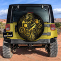 Nami Spare Tire Cover Custom One Piece Anime Gold Silhouette Style - Gearcarcover - 2