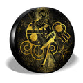 Nami Spare Tire Cover Custom One Piece Anime Gold Silhouette Style - Gearcarcover - 3