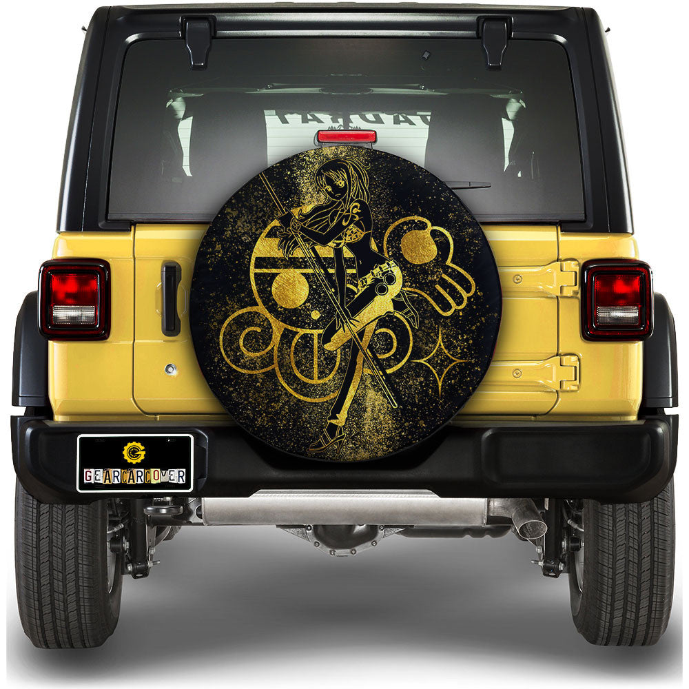 Nami Spare Tire Cover Custom One Piece Anime Gold Silhouette Style - Gearcarcover - 1