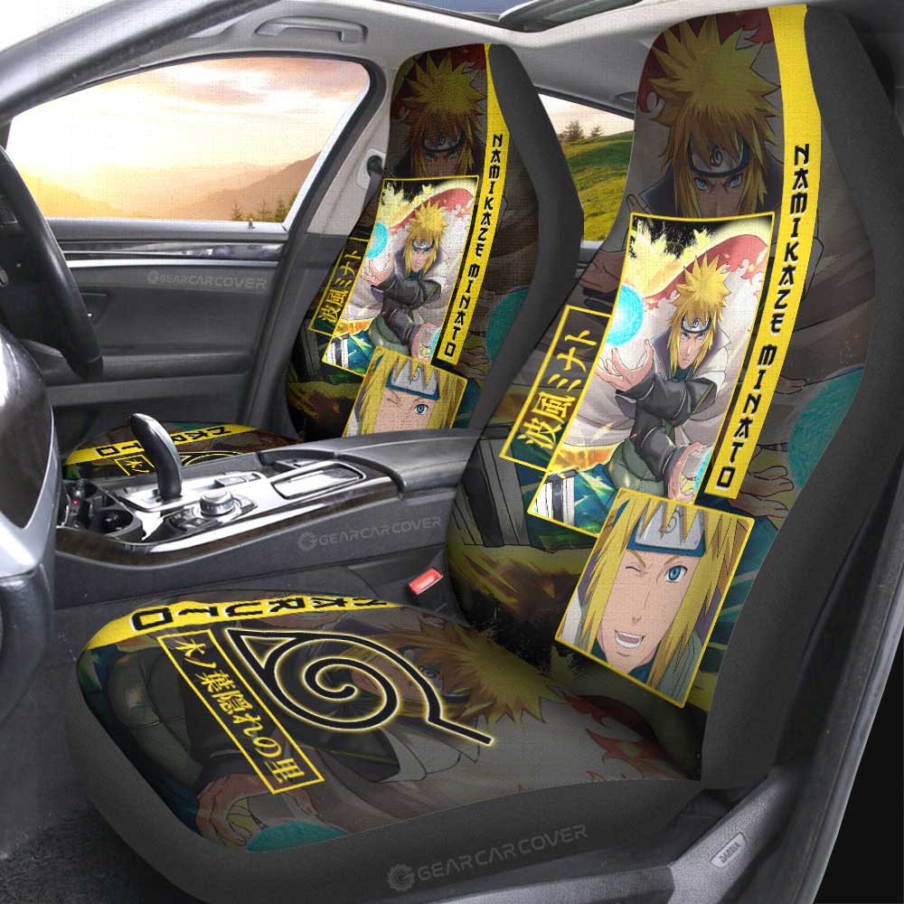 Namikaze Minato Car Seat Covers Custom Anime Car Accessories - Gearcarcover - 2