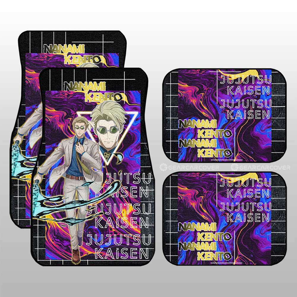 Nanami Kento Car Floor Mats Custom Jujutsu Kaisen Anime Car Accessories - Gearcarcover - 3