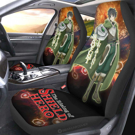 Naofumi Iwatani Car Seat Covers Custom Rising Of The Shield Hero Anime Car Accessories - Gearcarcover - 2