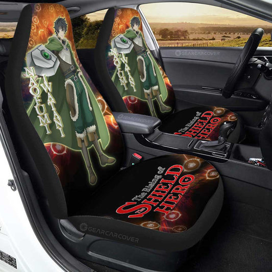 Naofumi Iwatani Car Seat Covers Custom Rising Of The Shield Hero Anime Car Accessories - Gearcarcover - 1